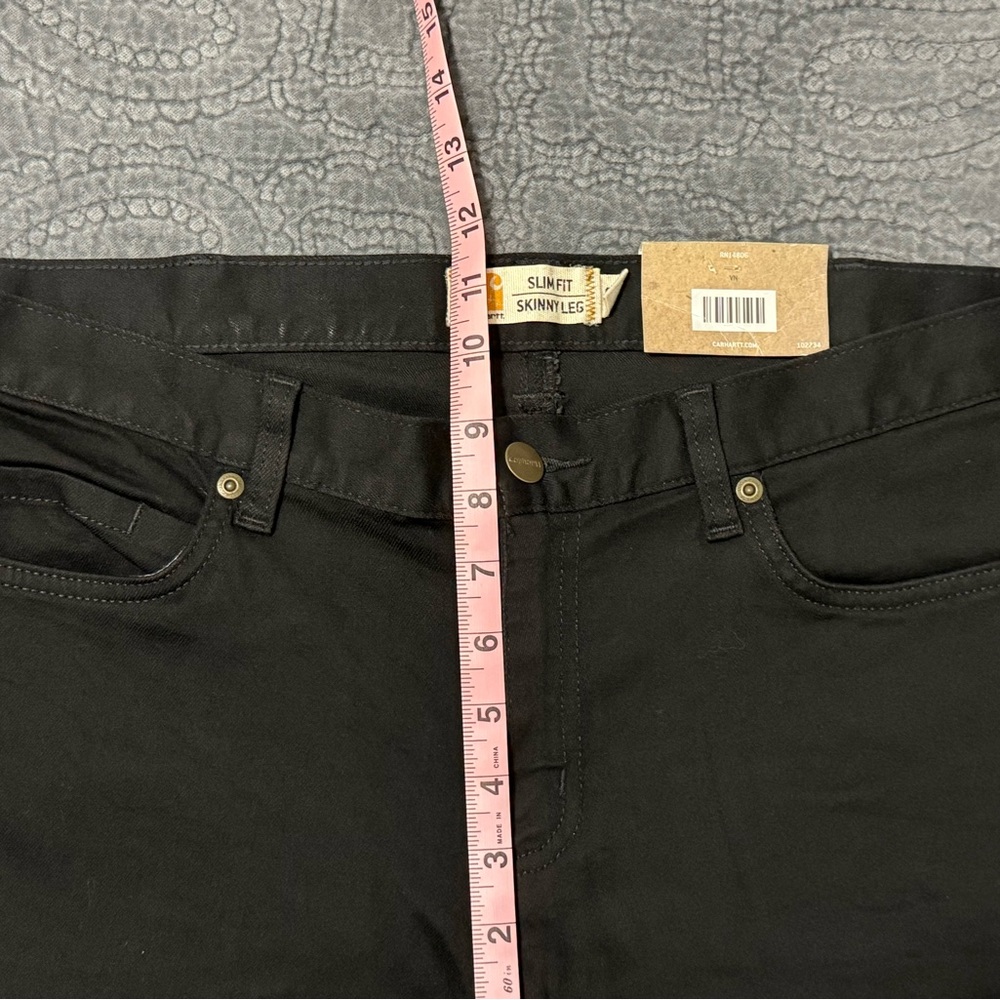 Carhartt Women's Straight Leg Jeans - Black - Picture 3 of 7